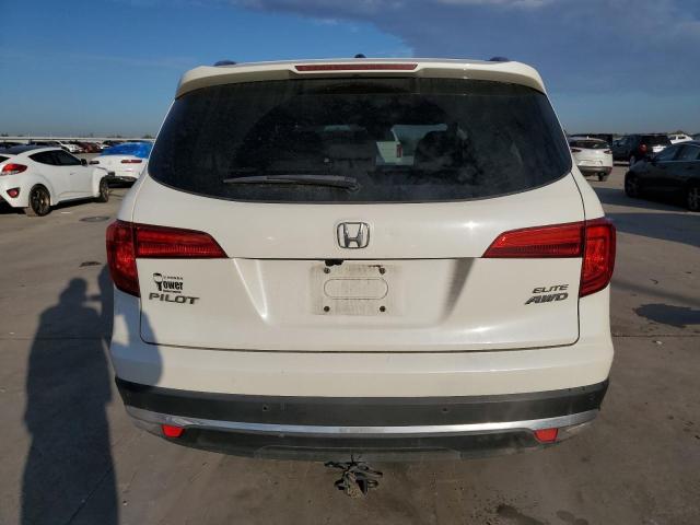 5FNYF6H09HB041250 - 2017 HONDA PILOT ELITE WHITE photo 6