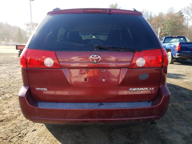 5TDKK4CC1AS328977 - 2010 TOYOTA SIENNA CE RED photo 6