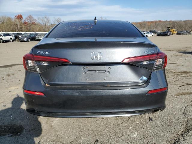 2HGFE2F55NH560174 - 2022 HONDA CIVIC SPORT GRAY photo 6