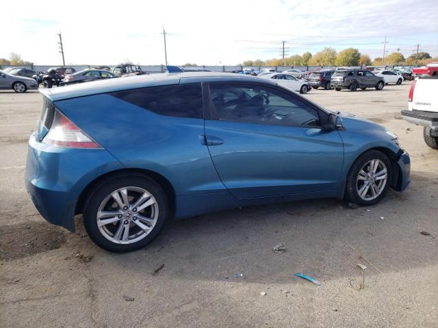 JHMZF1D48CS000019 - 2012 HONDA CR-Z BLUE photo 3