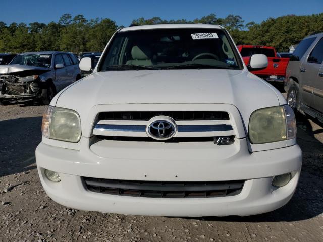 5TDZT38A26S281530 - 2006 TOYOTA SEQUOIA LIMITED WHITE photo 5