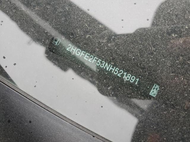 2HGFE2F53NH521891 - 2022 HONDA CIVIC SPORT 蓝色 照片 12