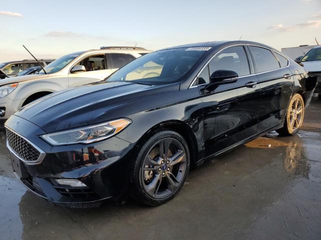 3FA6P0VP4JR280704 - 2018 FORD FUSION SPORT BLACK photo 1