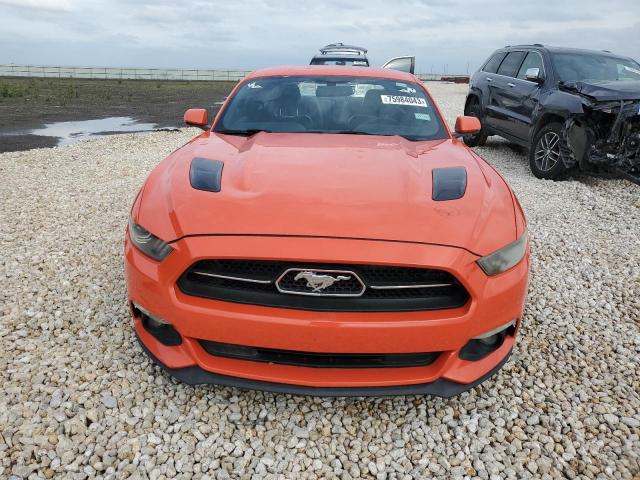 1FA6P8CF0F5300904 - 2015 FORD MUSTANG GT ORANGE photo 5