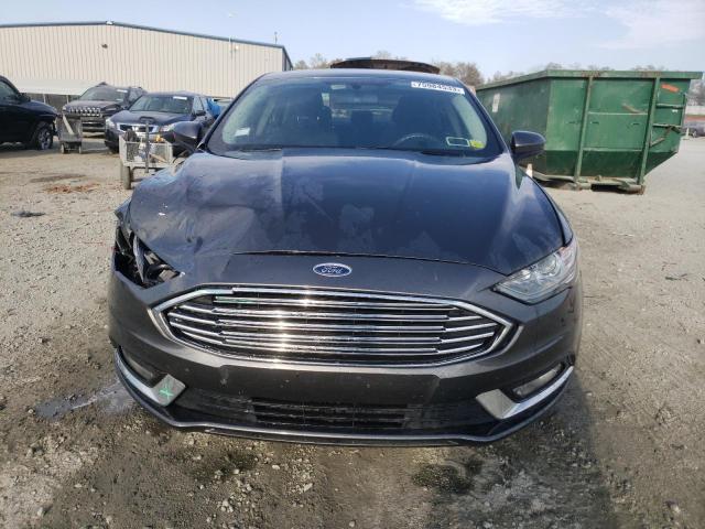 3FA6P0LU7HR316372 - 2017 FORD FUSION SE HYBRID CHARCOAL photo 5