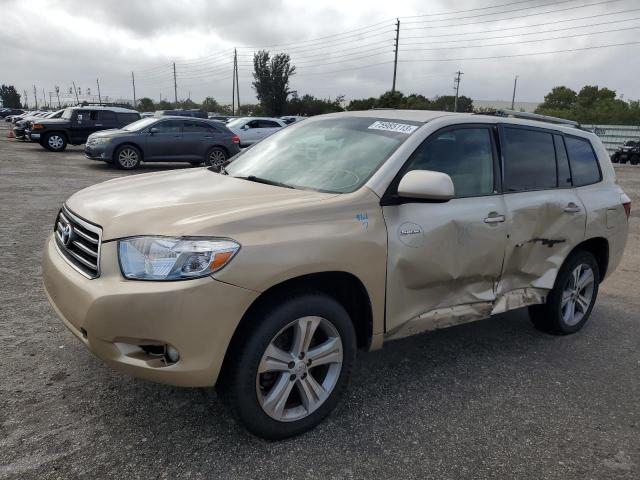 JTEES43A882069347 - 2008 TOYOTA HIGHLANDER SPORT TAN photo 1