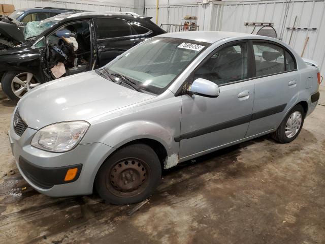 KNADE123876194071 - 2007 KIA RIO BASE GRAY photo 1