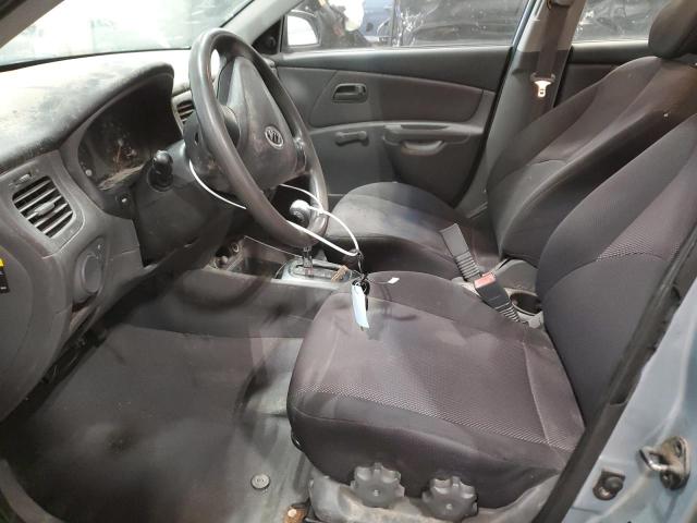 KNADE123876194071 - 2007 KIA RIO BASE GRAY photo 7