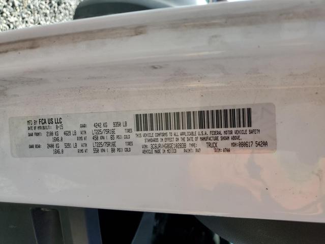 3C6URVHG8GE102838 - 2016 RAM PROMASTER 3500 HIGH თეთრი ფოტო 13