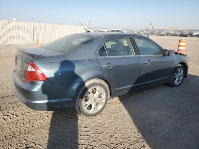 3FAHP0HGXCR283453 - 2012 FORD FUSION SE BLUE photo 3