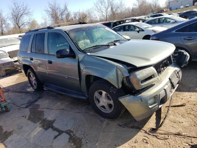 1GNDT13SX32414866 - 2003 CHEVROLET TRAILBLAZE GREEN photo 4