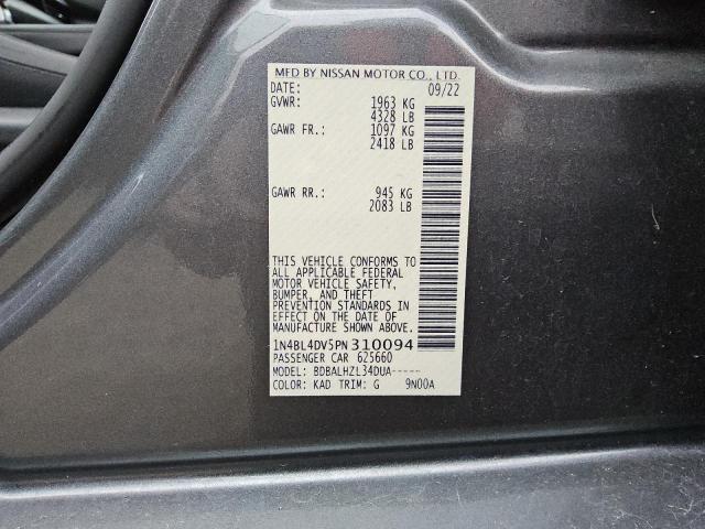 1N4BL4DV5PN310094 - 2023 NISSAN ALTIMA SV GRAY photo 12