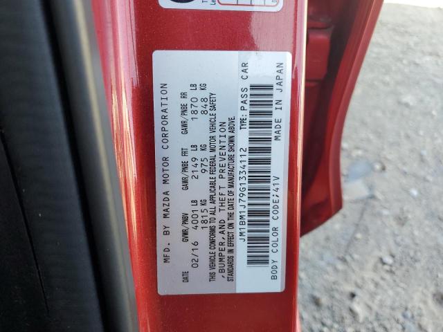 JM1BM1J79G1334112 - 2016 MAZDA 3 SPORT RED photo 13