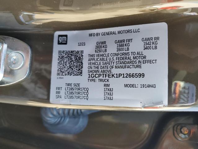 1GCPTFEK1P1266599 - 2023 CHEVROLET COLORADO ZR2 GREEN photo 13