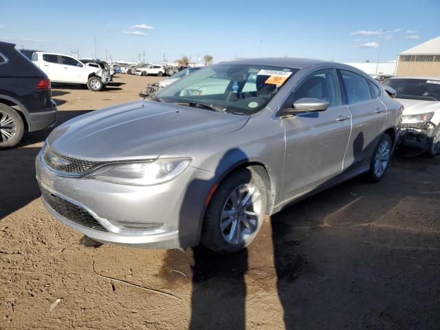 1C3CCCAB7FN663927 - 2015 CHRYSLER 200 LIMITED GRAY photo 1