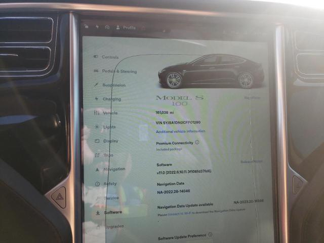 5YJSA1DN0CFP01290 - 2012 TESLA MODEL S Սև լուսանկար 9