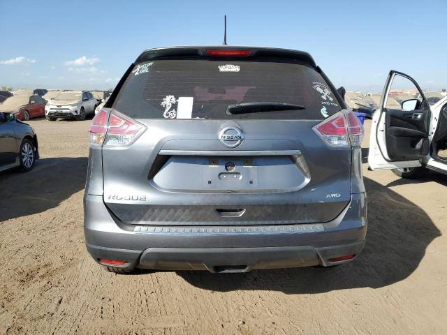 KNMAT2MV4FP583847 - 2015 NISSAN ROGUE S GRAY photo 6