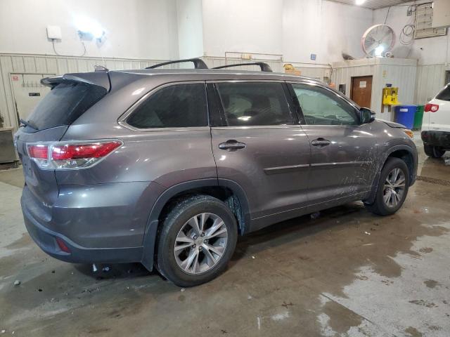 5TDJKRFH6FS208941 - 2015 TOYOTA HIGHLANDER XLE GRAY photo 3