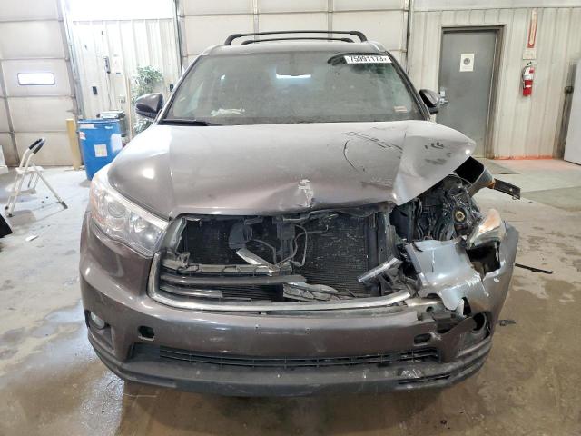 5TDJKRFH6FS208941 - 2015 TOYOTA HIGHLANDER XLE GRAY photo 5