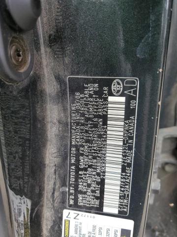 2T1KR32E86C614754 - 2006 TOYOTA COROLLA MA XR BLACK photo 12