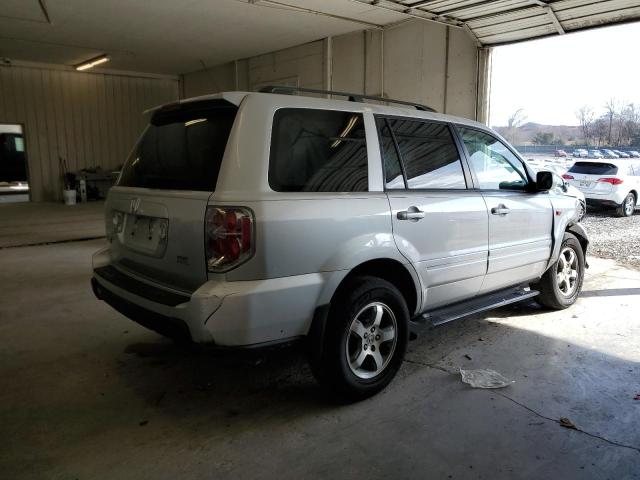 5FNYF28516B031314 - 2006 HONDA PILOT EX SILVER photo 3