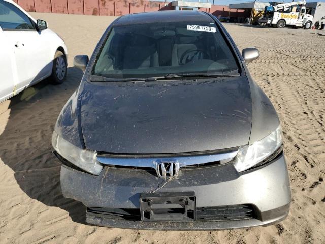 2HGFA16838H312901 - 2008 HONDA CIVIC EX GRAY photo 5