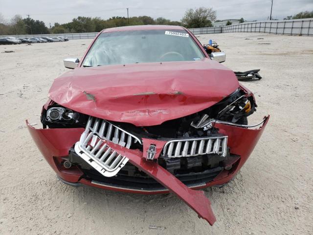 3LNDL2L3XCR831841 - 2012 LINCOLN MKZ HYBRID RED photo 5