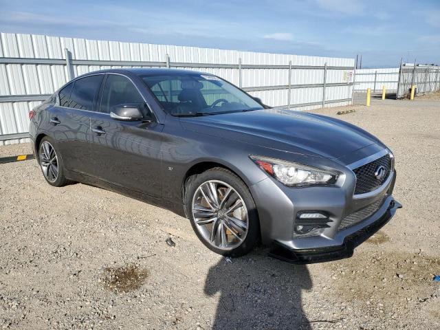 JN1BV7AP0EM690527 - 2014 INFINITI Q50 BASE GRAY photo 4