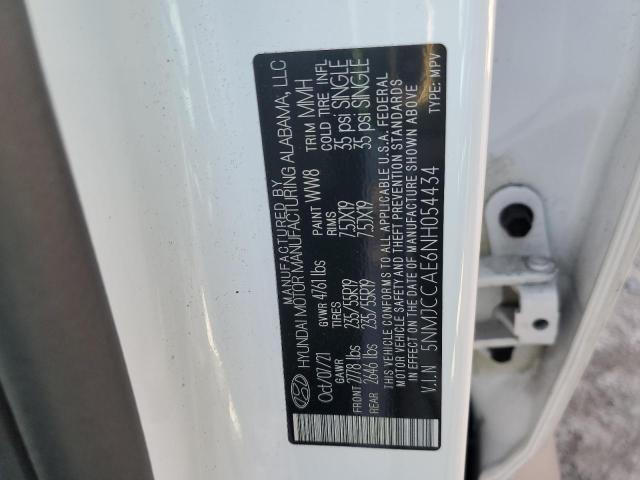 5NMJCCAE6NH054434 - 2022 HYUNDAI TUCSON SEL WHITE photo 14