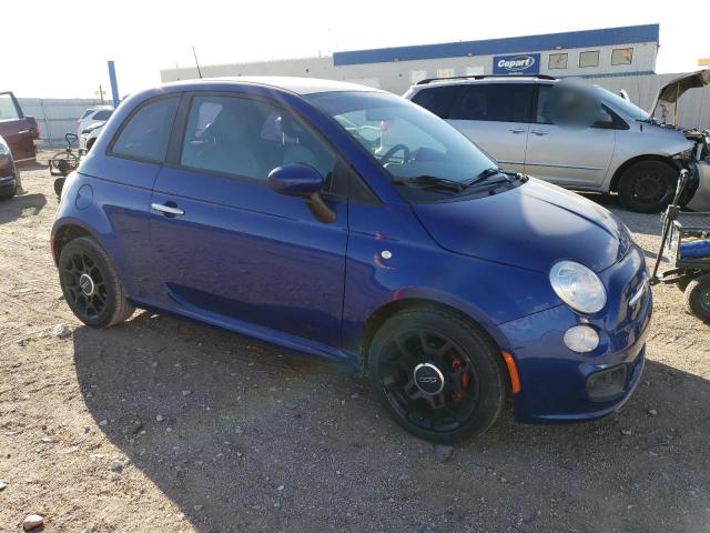 3C3CFFBR5CT280391 - 2012 FIAT 500 SPORT BLUE photo 4