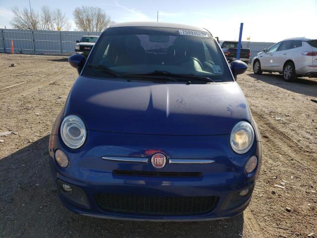 3C3CFFBR5CT280391 - 2012 FIAT 500 SPORT BLUE photo 5