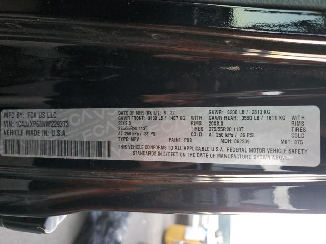 1C4JJXP68NW229373 - 2022 JEEP WRANGLER U SAHARA 4XE BLACK photo 12