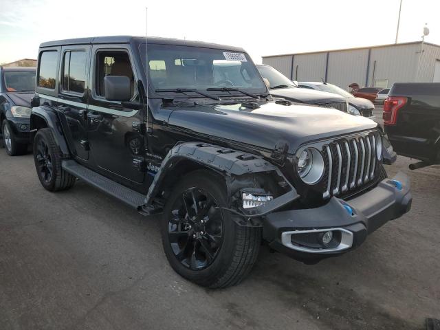 1C4JJXP68NW229373 - 2022 JEEP WRANGLER U SAHARA 4XE BLACK photo 4