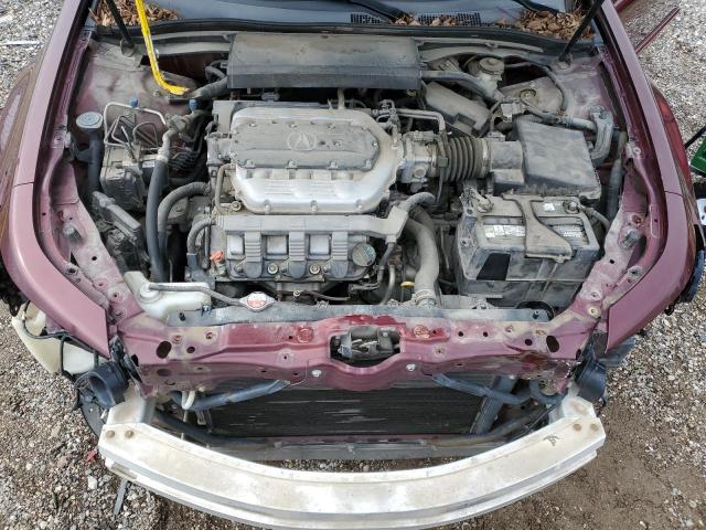 19UUA8F53AA004878 - 2010 ACURA TL MAROON photo 11