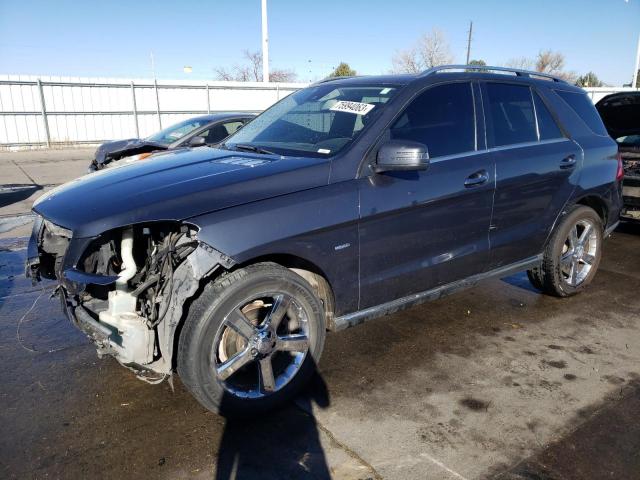 4JGDA5HB9CA056577 - 2012 MERCEDES-BENZ ML 350 4MATIC GRAY photo 1