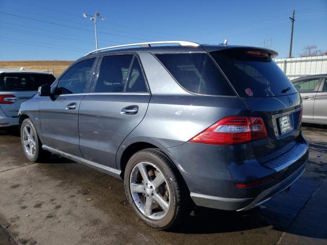 4JGDA5HB9CA056577 - 2012 MERCEDES-BENZ ML 350 4MATIC GRAY photo 2