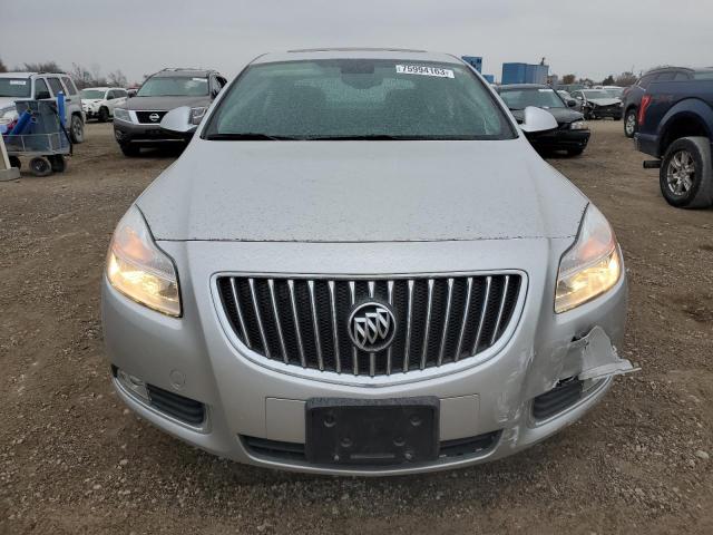 W04GT5GC4B1050975 - 2011 BUICK REGAL CXL SILVER photo 5