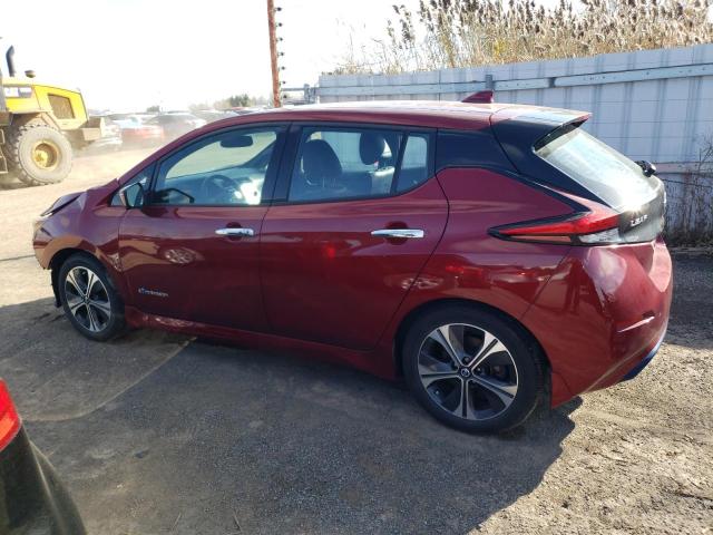 1N4AZ1CP2JC316160 - 2018 NISSAN LEAF S BURGUNDY photo 2