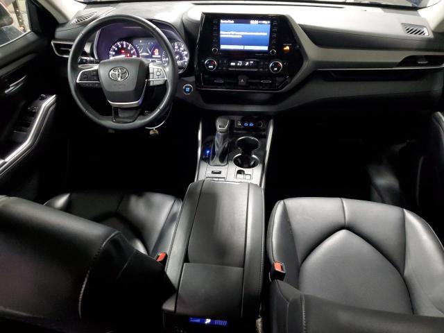 5TDGZRBH4NS586282 - 2022 TOYOTA HIGHLANDER XLE BLUE photo 8