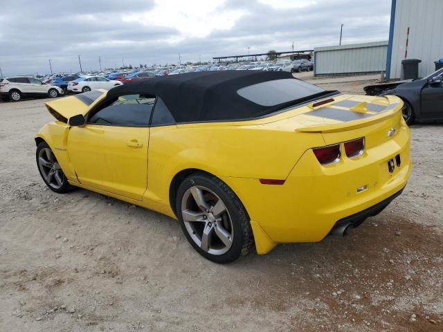 2G1FK3DJ2C9103156 - 2012 CHEVROLET CAMARO 2SS YELLOW photo 2