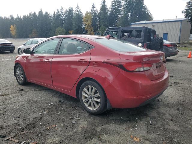 KMHDH4AE6FU411248 - 2015 HYUNDAI ELANTRA SE RED photo 2