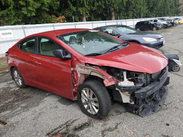 KMHDH4AE6FU411248 - 2015 HYUNDAI ELANTRA SE RED photo 4