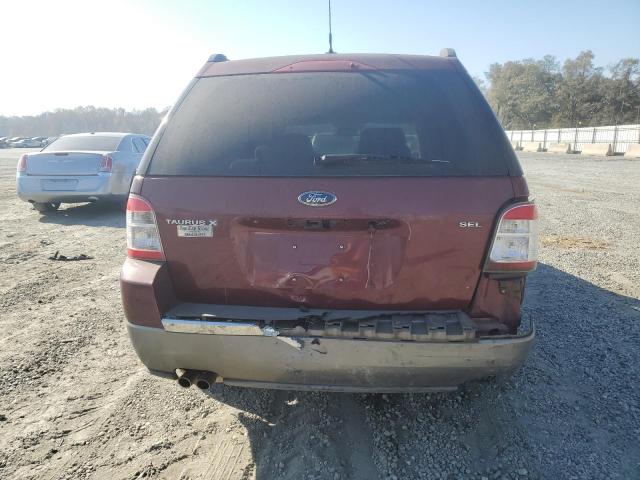 1FMDK02W98GA31520 - 2008 FORD TAURUS X SEL BURGUNDY photo 6