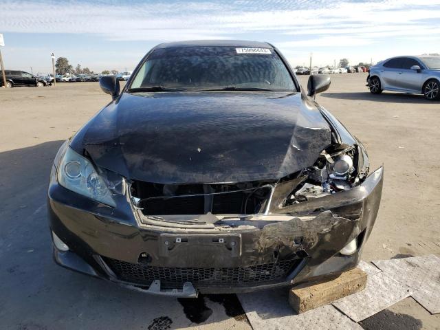 JTHBK262175029901 - 2007 LEXUS IS 250 BLACK photo 5