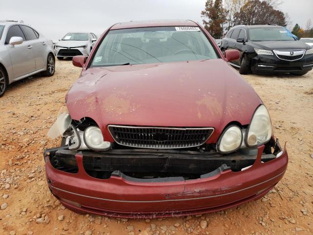 JT8BD68S7X0070383 - 1999 LEXUS GS 300 BURGUNDY photo 5