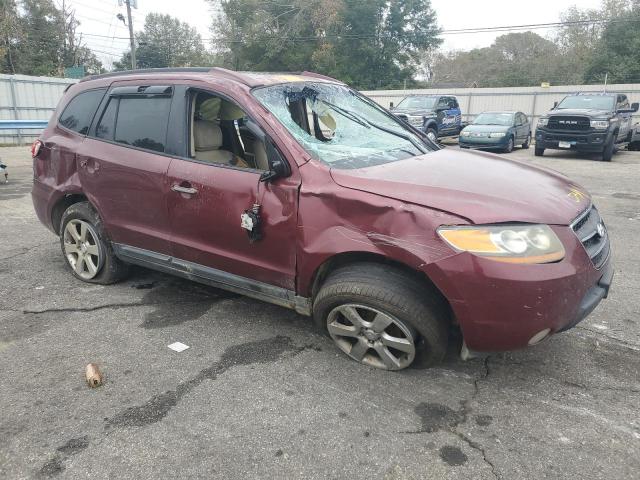 5NMSH13E58H146792 - 2008 HYUNDAI SANTA FE SE MAROON photo 4