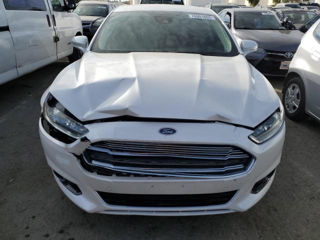 3FA6P0SU9ER142463 - 2014 FORD FUSION TITANIUM PHEV WHITE photo 5