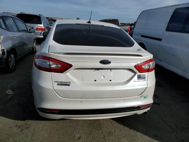 3FA6P0SU9ER142463 - 2014 FORD FUSION TITANIUM PHEV WHITE photo 6