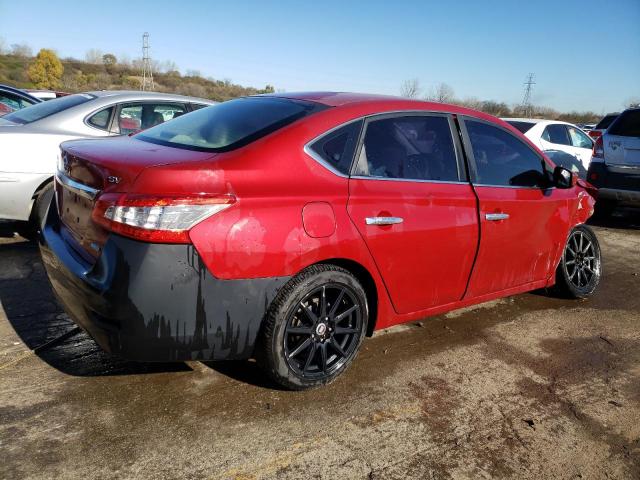 3N1AB7AP3EL638842 - 2014 NISSAN SENTRA S RED photo 3