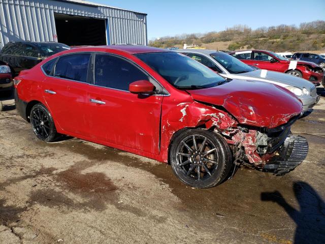 3N1AB7AP3EL638842 - 2014 NISSAN SENTRA S RED photo 4